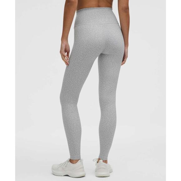 Lululemon Wunder Train High-Rise Tight 28" Leopard Daisy Starlight Gray Sz 0 NWT - Picture 4 of 11